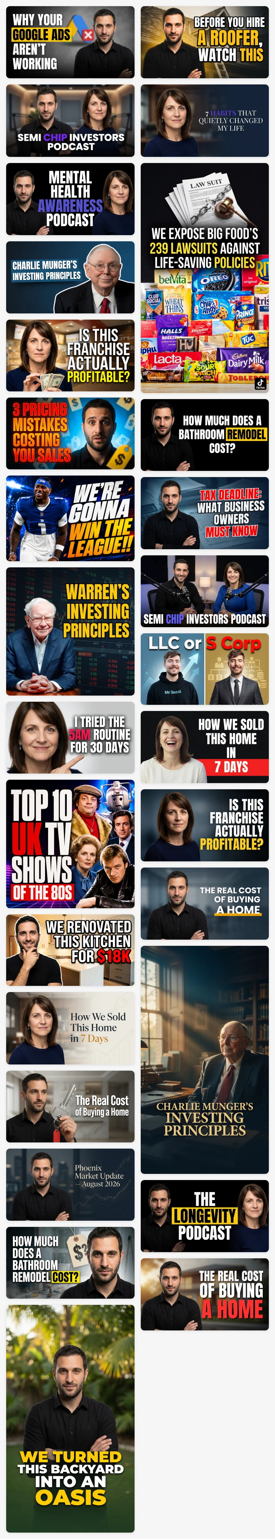 AI Generated Thumbnails Showcase