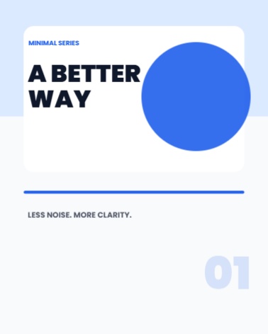 MINIMAL SERIES thumbnail design
