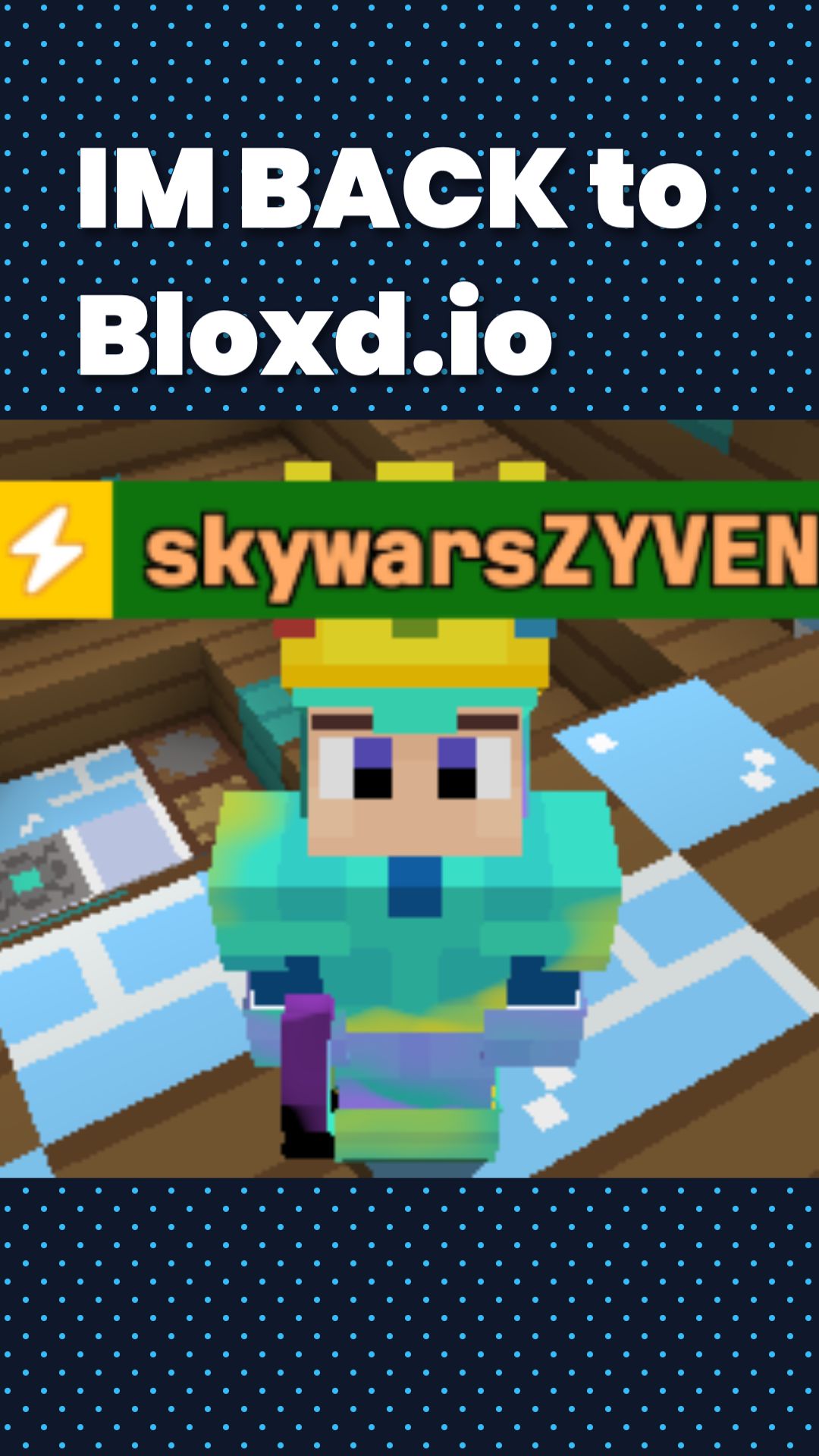 IM BACK to Bloxd.io thumbnail design